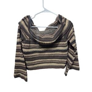 Neutral Off the Shoulder Cropped Sweater - Romwe - S